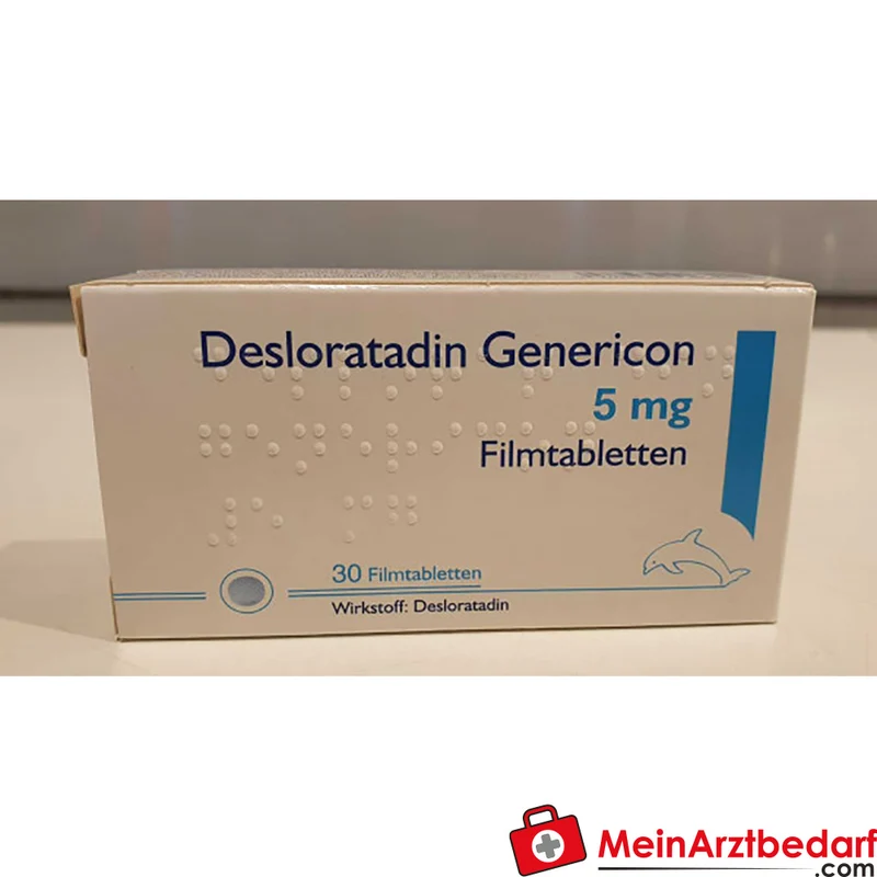 Genericon Desloratadin 5 mg Filmtabletten 10 St. – Antiallergikum bei Rhinitis & Urtikaria