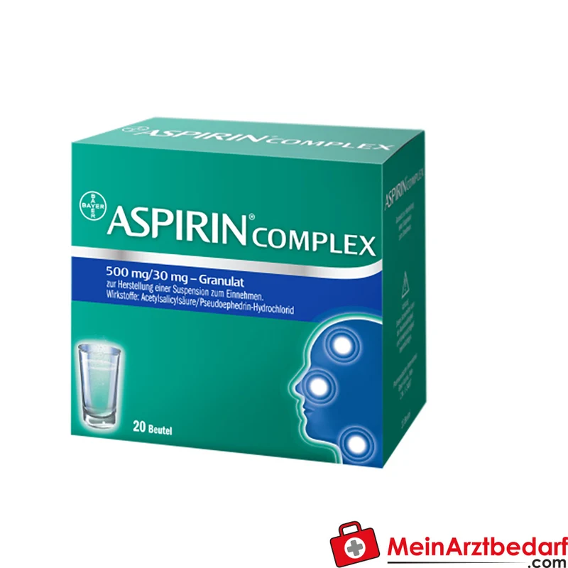 Aspirin Complex Granulat 20 St schmerzstillend fiebersenkend bei Erkältung