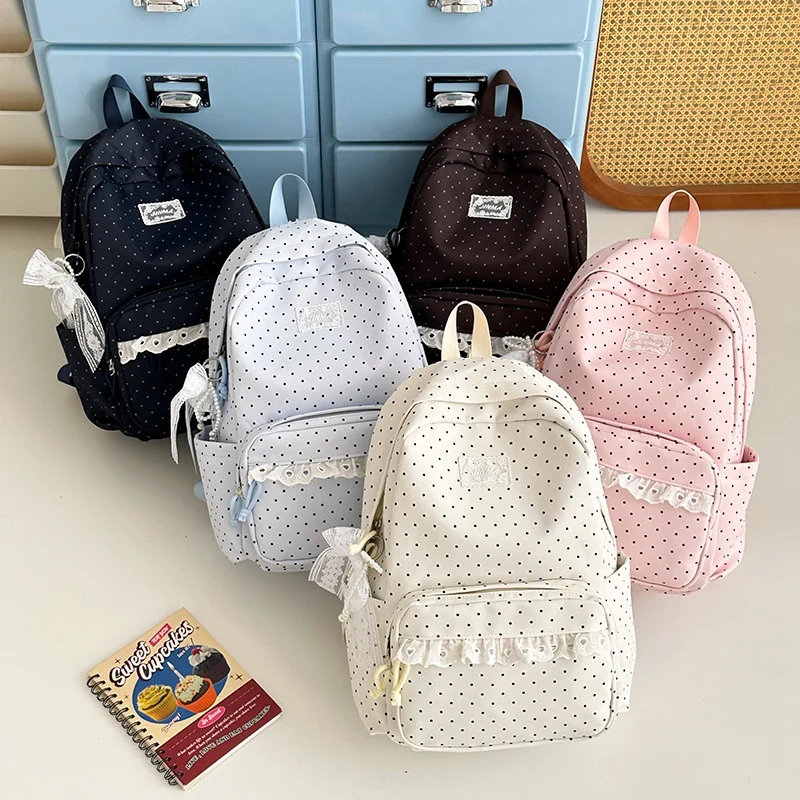 Charmanter Punkten Schul Rucksack Karnz