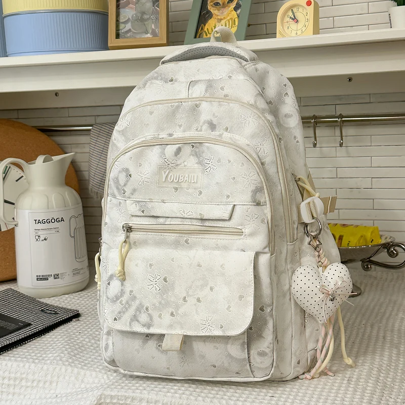 Charmanter Blumendruck Rucksack Karnz
