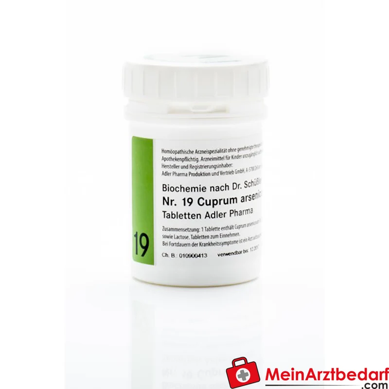 Adler Pharma Schüßler Salz Nr.19 Cuprum arsenicosum D12 Tabletten 250 g