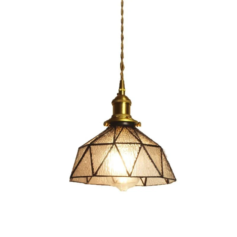 Vintage geometrische Pendelleuchte