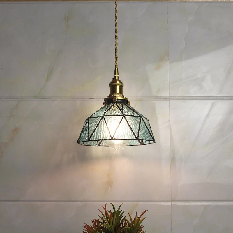 Vintage geometrische Pendelleuchte