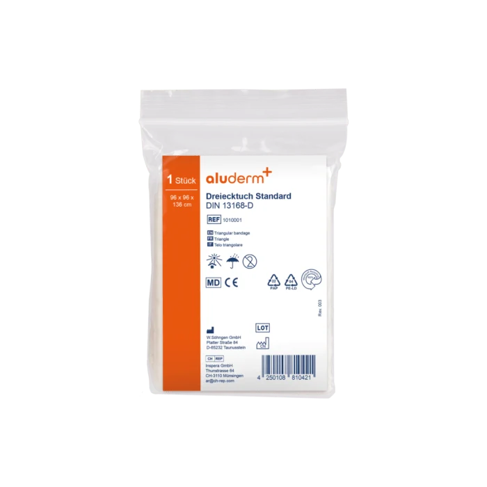 Dreiecktuch Standard weiß | Packung (1 Stück)