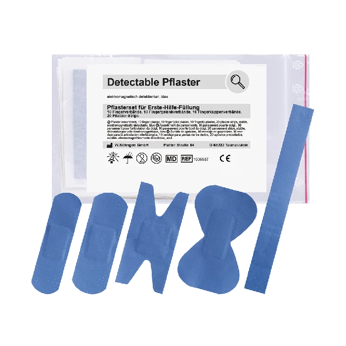 Detectables Pflasterset für Erste-Hilfe-Füllung | Packung (1 Stück)