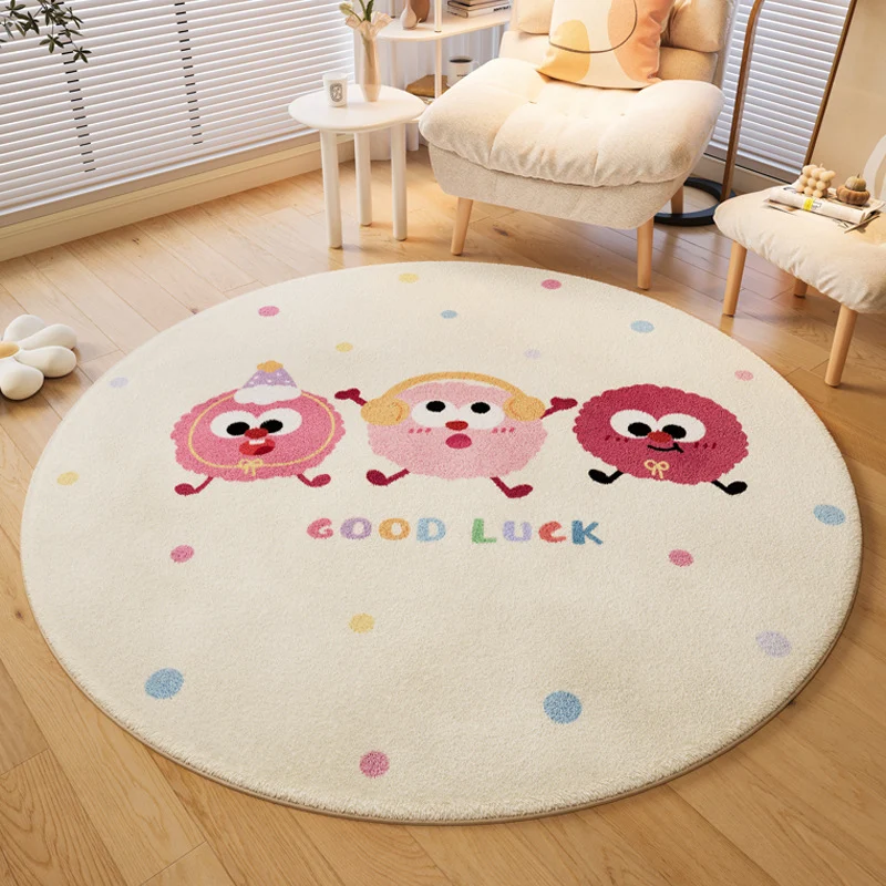 Verspielter hundethemed runder Teppich