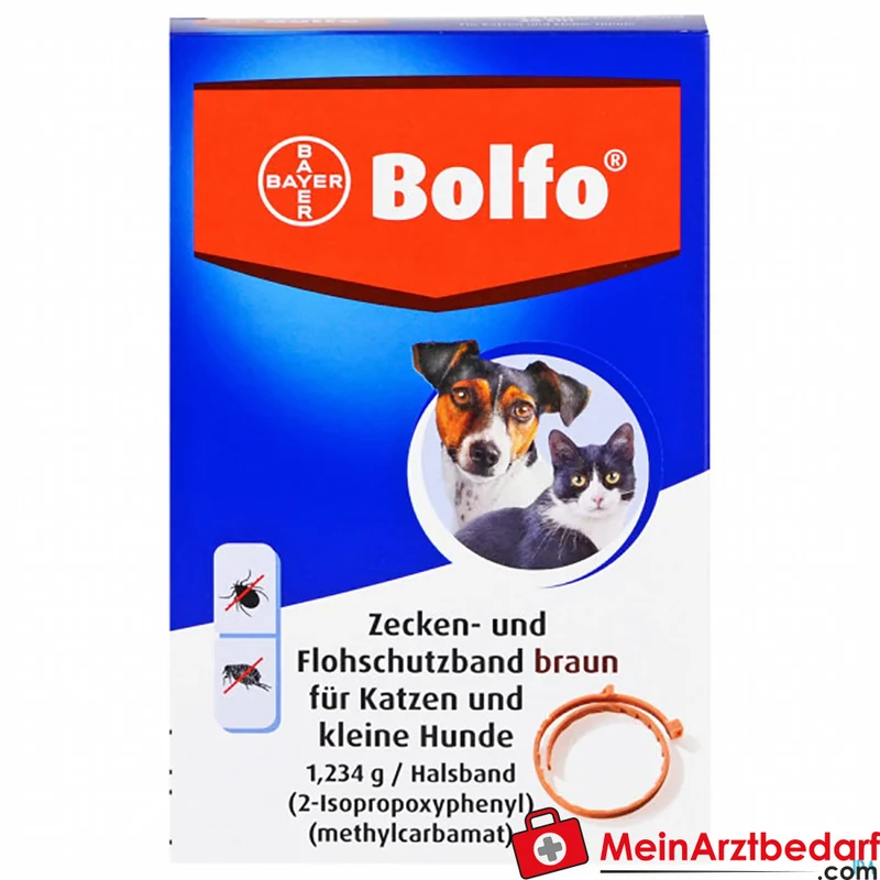 Bolfo Floh- und Zeckenhalsband für Katzen und kleine Hunde 38 cm Wirkdauer bis 4 Monate