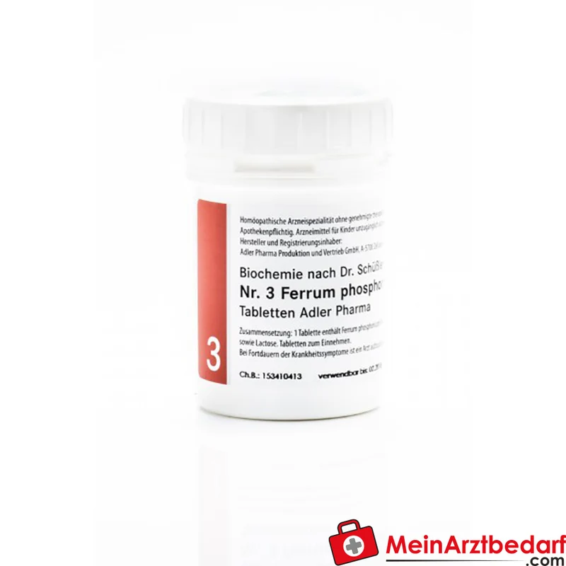 Adler Pharma Schüßler Salz Nr. 3 Ferrum phosphoricum D12 Tabletten 250 mg