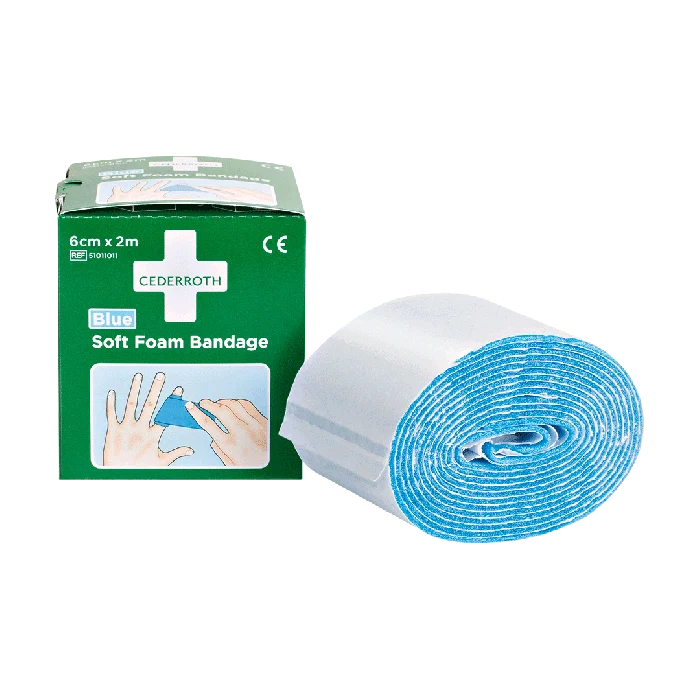 Cederroth Soft Foam Bandage Blue 2 m x 6 cn - Refill 51011011 | Packung (1 Stück)