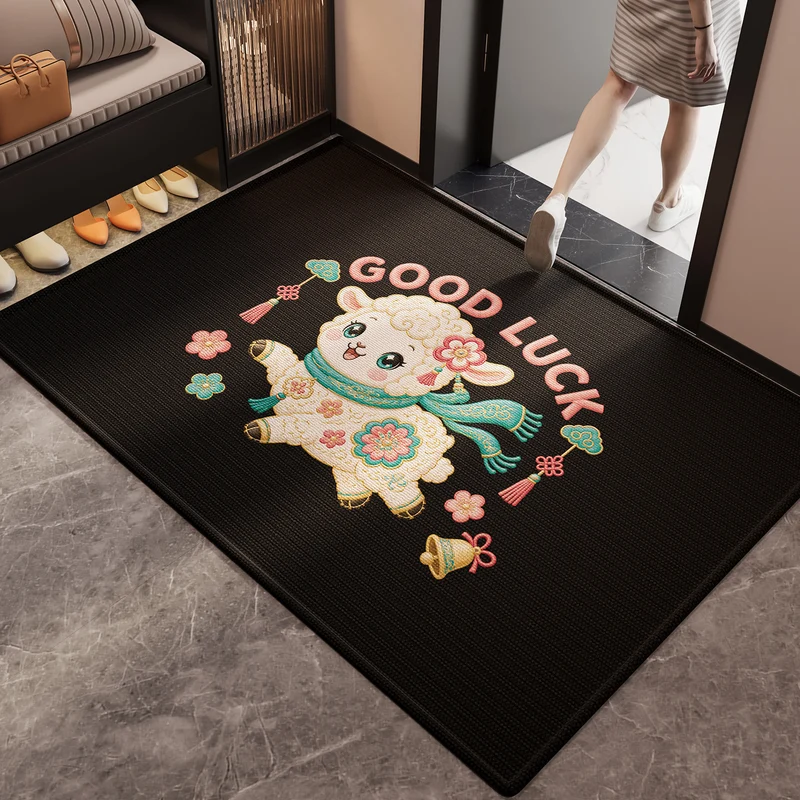 Verspielt tierisches Teppichdesign