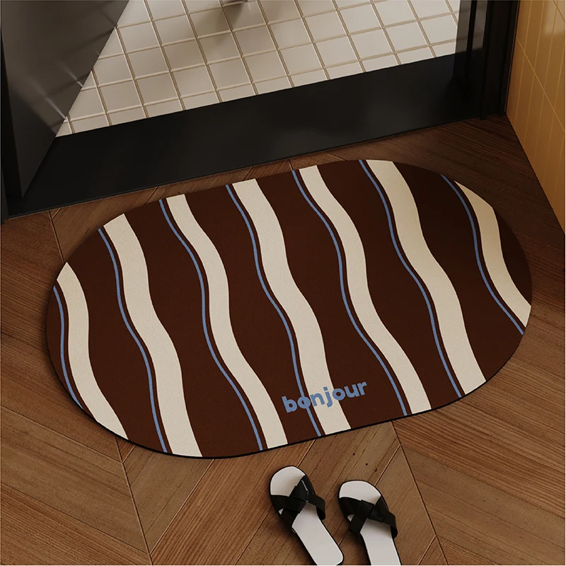 Oval Dekorative Eingangsmatte für den Hauseingang