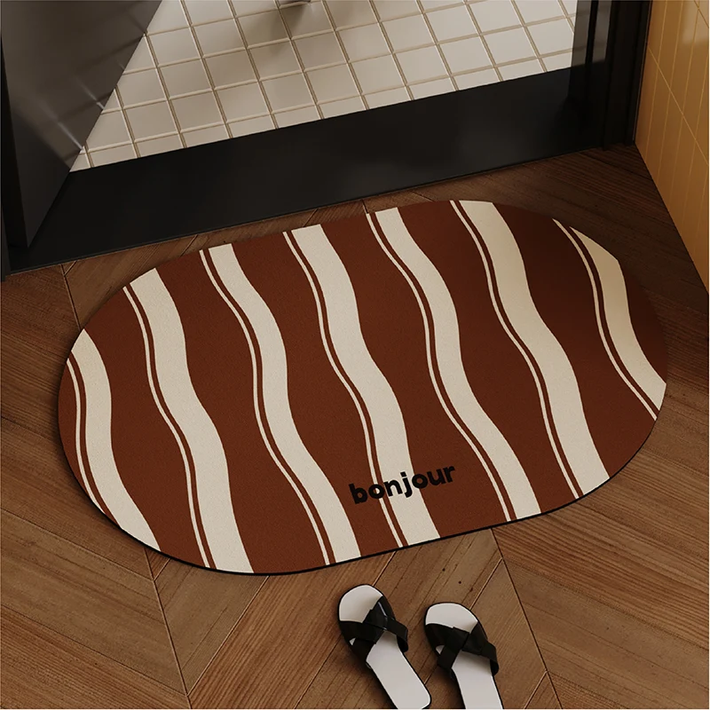 Oval Dekorative Eingangsmatte für den Hauseingang