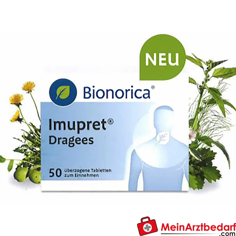 Bionorica Imupret Dragees 50 Stück, pflanzlich gegen Erkältung, stärkt Immunabwehr