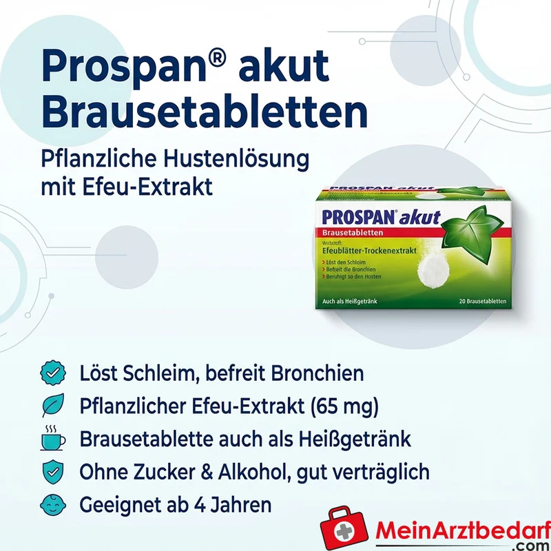 Prospan Brausetabletten Akut 20 St. Efeu-Extrakt, schleimlösend