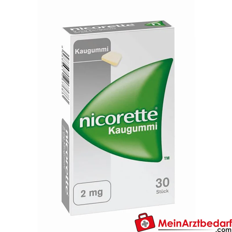 Nicorette Kaugummi 2 mg geschmacksneutral 30 Stück Raucherentwöhnung