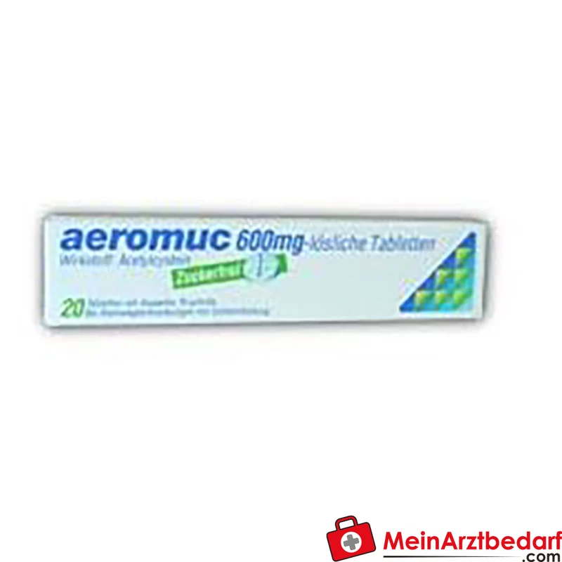 AST07 Aeromuc 600 mg lösliche Tabletten Acetylcystein Schleimlöser 20 St