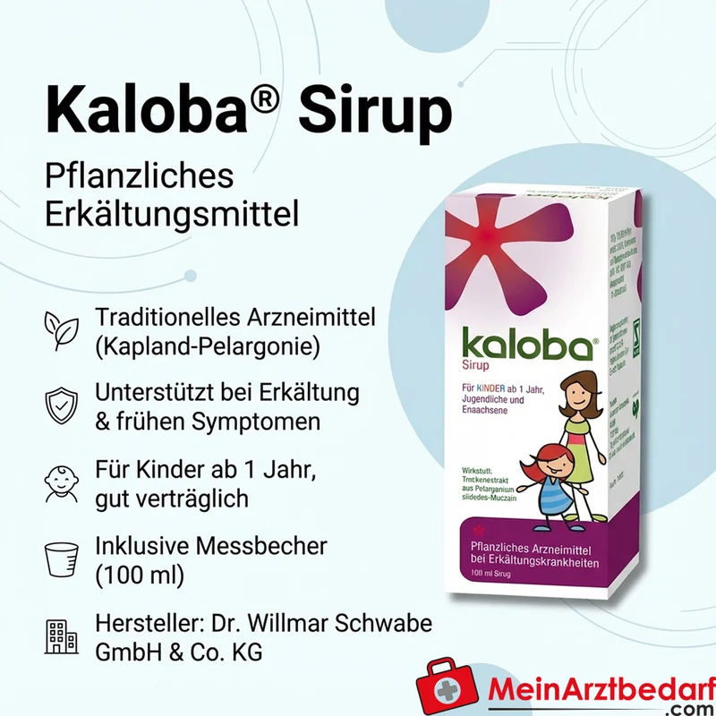 Kaloba Sirup 100 ml pflanzliches Erkältungsmittel Pelargonium Schwabe