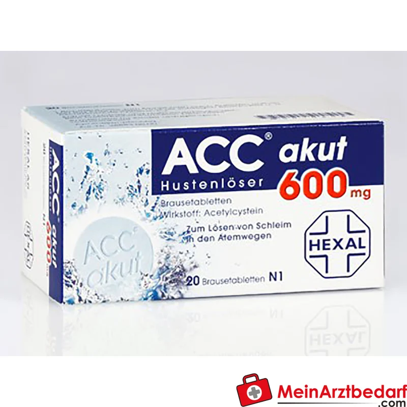 Hexal ACC akut Brausetabletten 600 mg (Acetylcystein) 20 Stück