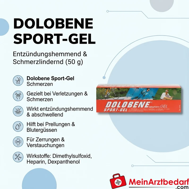 ratiopharm Dolobene Sport-Gel 50 g – entzündungshemmend, schmerzlindernd