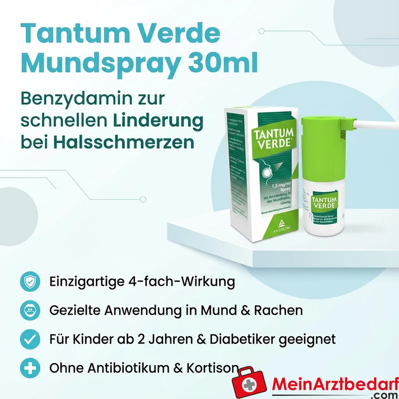 Tantum Mundspray 30 ml Benzydamin gegen Halsschmerzen, ab 2 J
