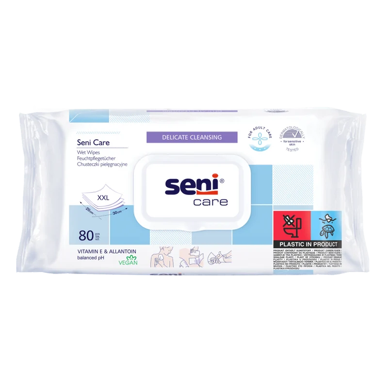Seni Care Feuchttücher Soft | Packung (80 Stück)
