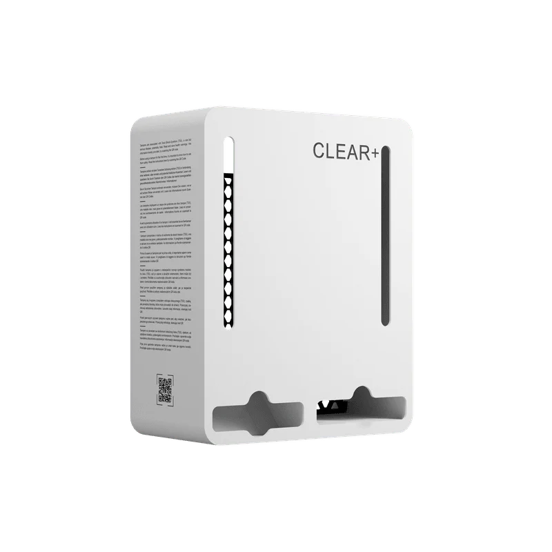 CWS Clear+ Tampon- und Bindenspender Weiß | 1 Stück