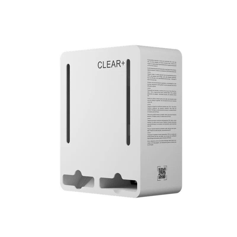 CWS Clear+ Tampon- und Bindenspender Weiß | 1 Stück