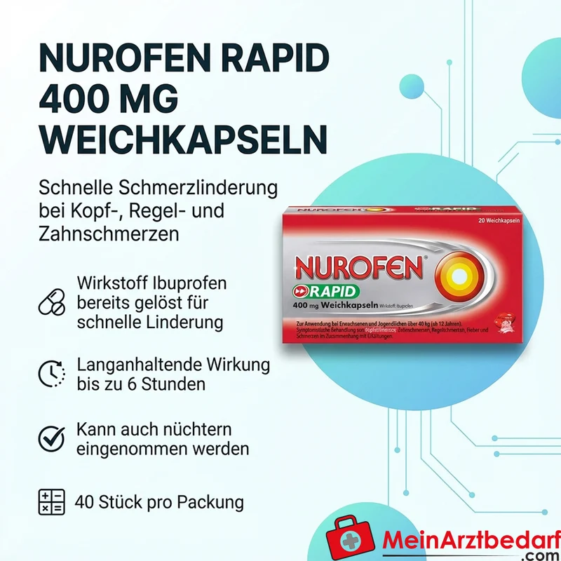 REC02 Nurofen Rapid 400 mg Weichkapseln 40 Stk Schmerzmittel