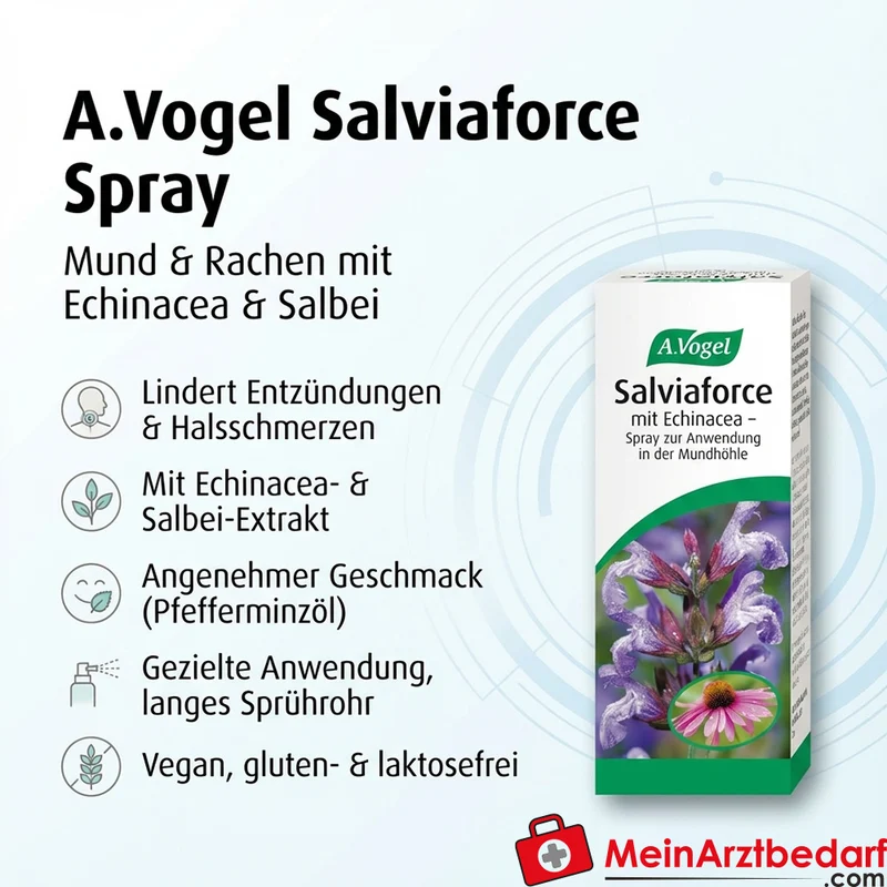 A. Vogel Salviaforce Spray Mund und Rachen mit Echinacea und Salbei 30 ml