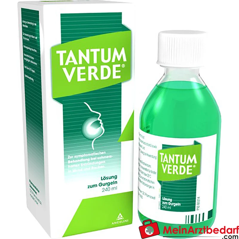 Tantum Verde Gurgellösung 120 ml Benzydamin gegen Halsschmerzen ab 5 J