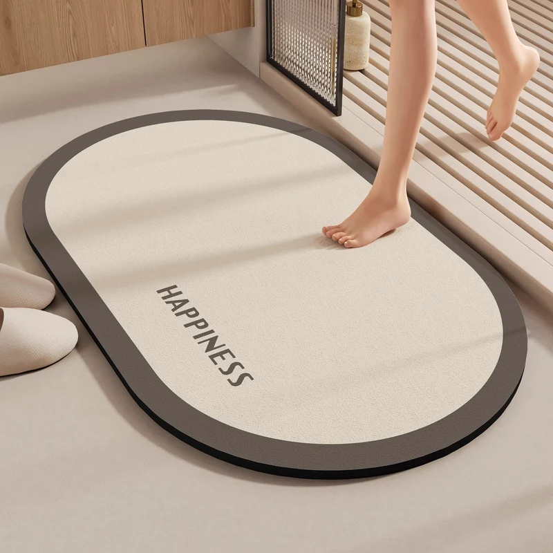 Elegante ovale dekorative Bodenmatte
