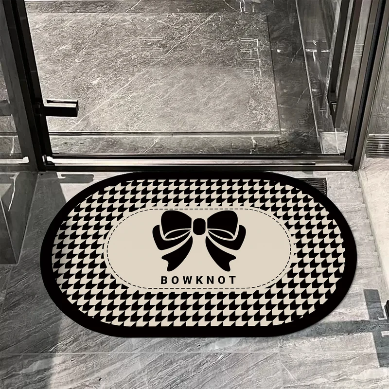 Elegante ovale dekorative Bodenmatte