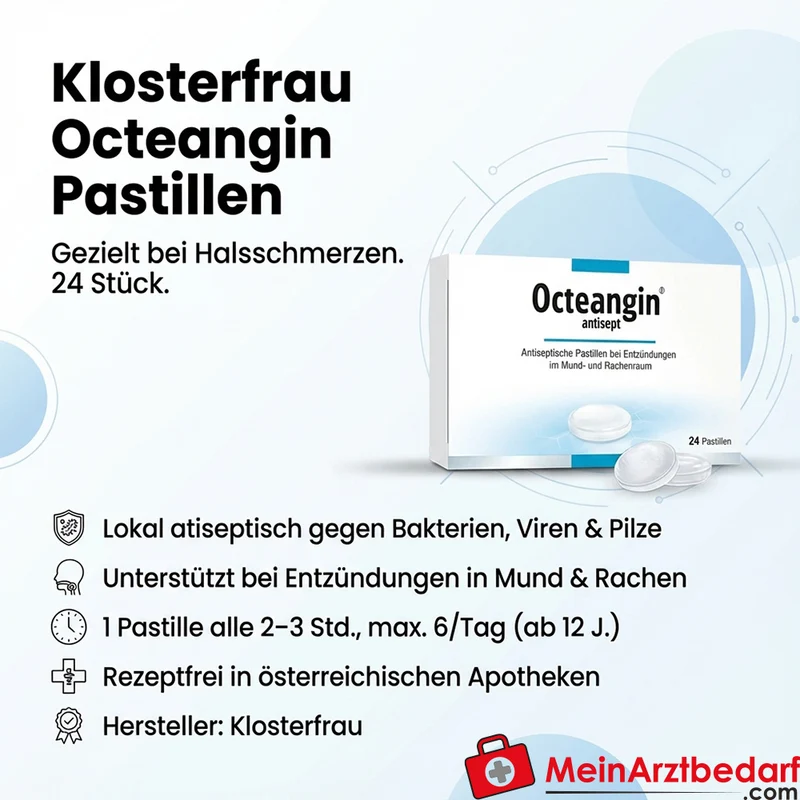 Klosterfrau Octeangin Pastillen Octenidin 24 St gegen Halsschmerzen