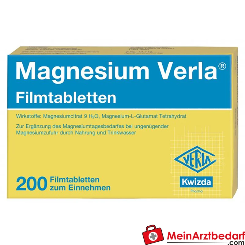 Verla Magnesium Filmtabletten 100 Stk, 60 mg elementares Magnesium