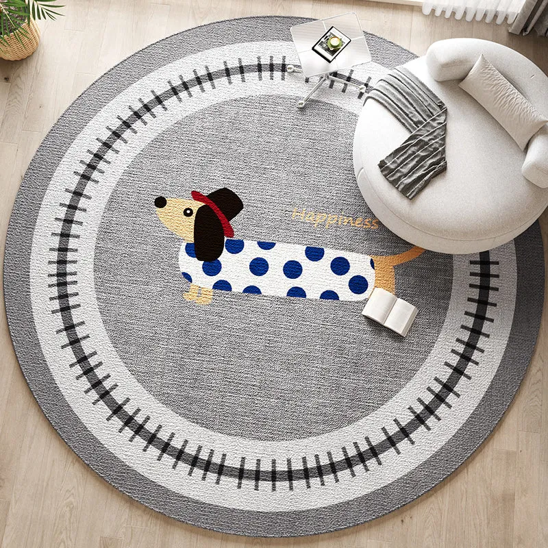 Dekorativer Hunde-Themen-Teppich für die Wohnkultur
