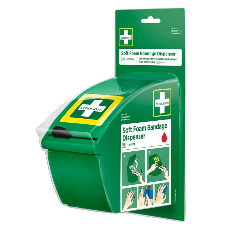 Auslaufartikel: Cederroth soft foam verbandsspender blau | Packung (1 Stück)