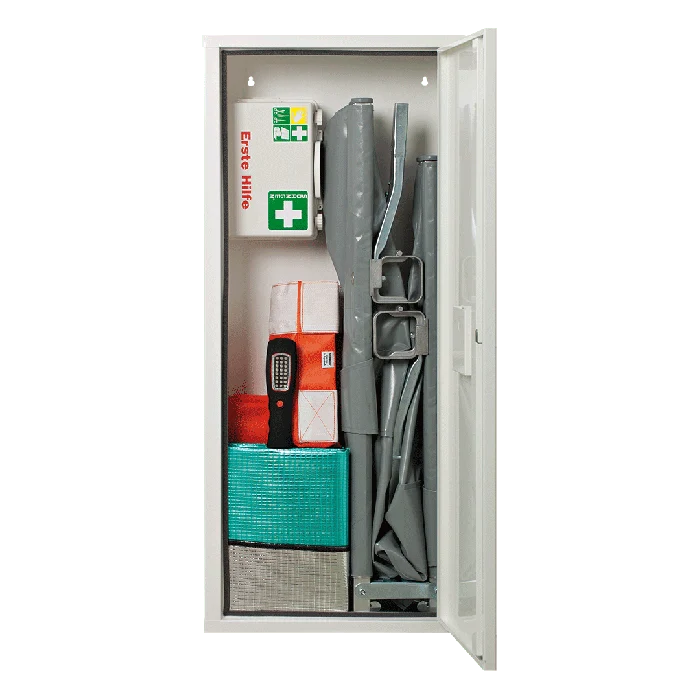 ANBAUSAFE Erste-Hilfe-Trage gefüllt weiß | Packung (1 Stück)