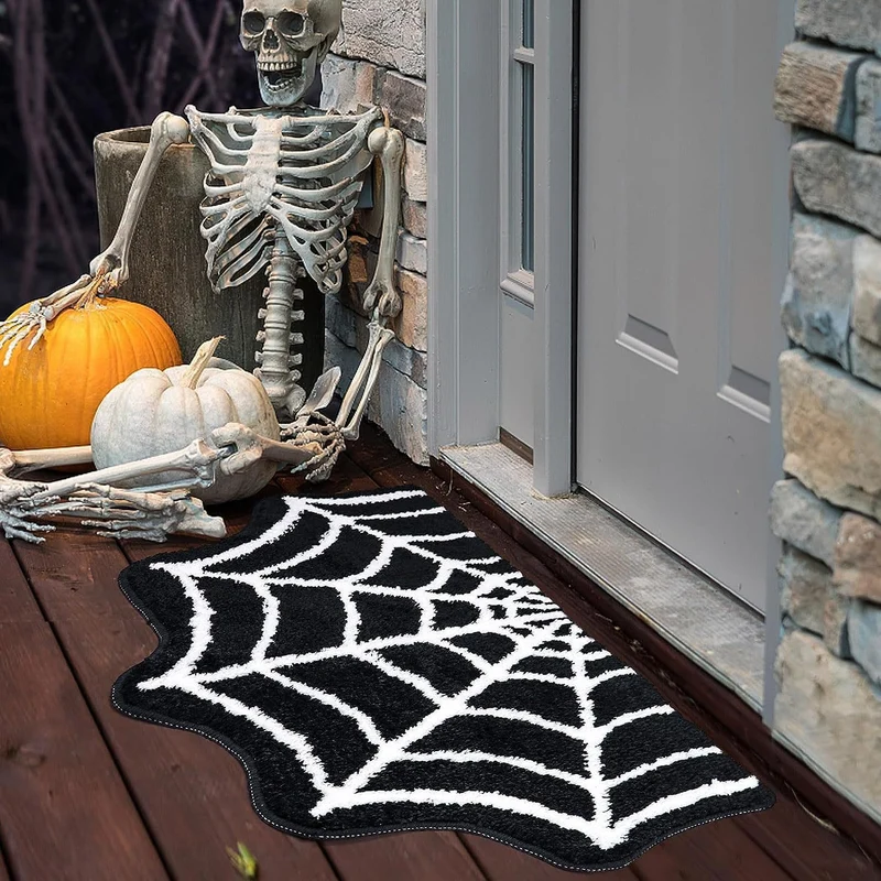 Halloween-Themen Dekorative Spinnennetzmatte für Zuhause