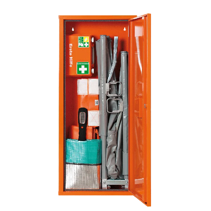 ANBAUSAFE Erste-Hilfe-Trage gefüllt orange | Packung (1 Stück)