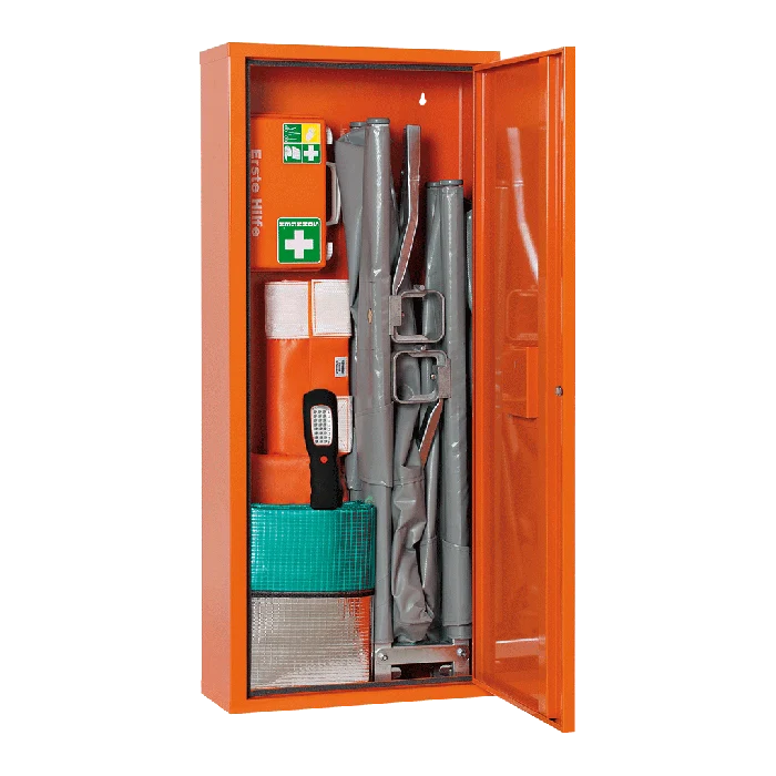 ANBAUSAFE Erste-Hilfe-Trage gefüllt orange | Packung (1 Stück)