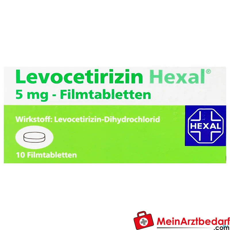 Hexal Levocetirizin 5 mg Filmtabletten 10 Stück Antiallergikum