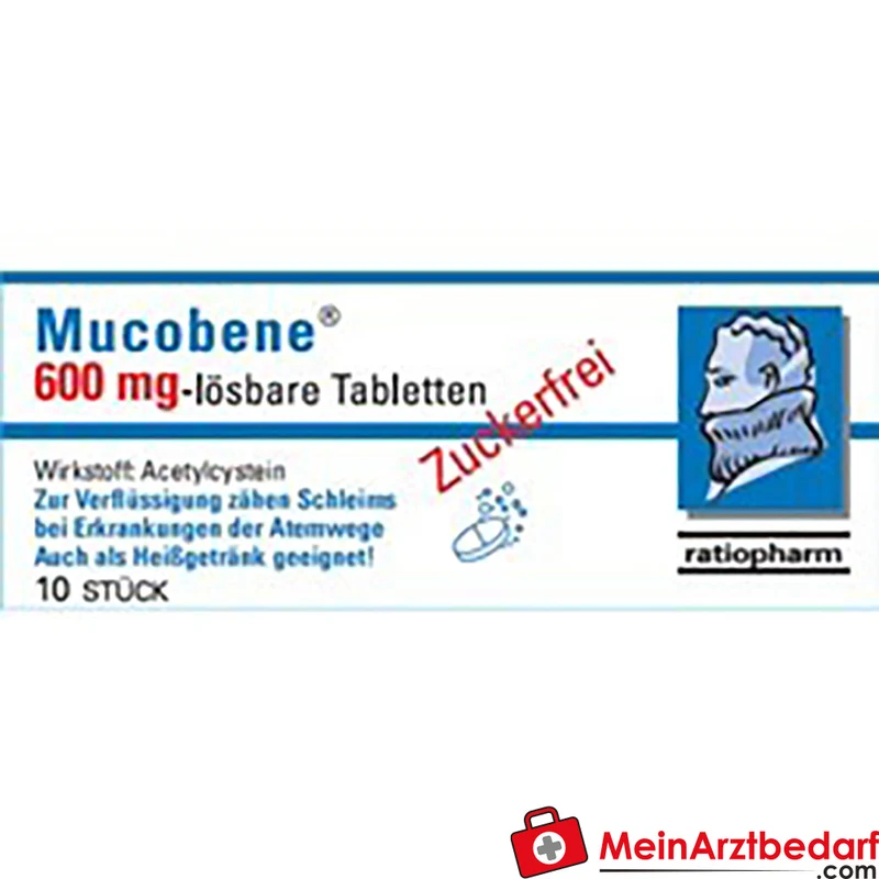 ratiopharm Mucobene 600 mg lösliche Tabletten 20 Stk Acetylcystein