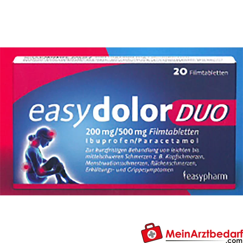 EAS02 Easydolor DUO Filmtabletten 200 mg Ibuprofen + 500 mg Paracetamol, 20 St.