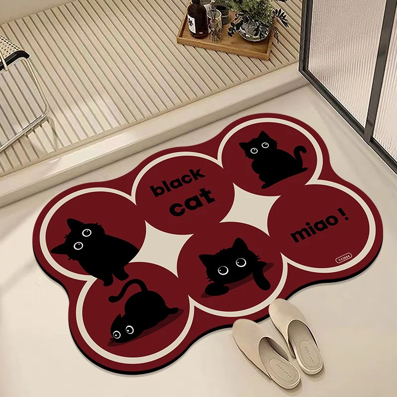 Niedliche hundethemen Plüsch-Badematte