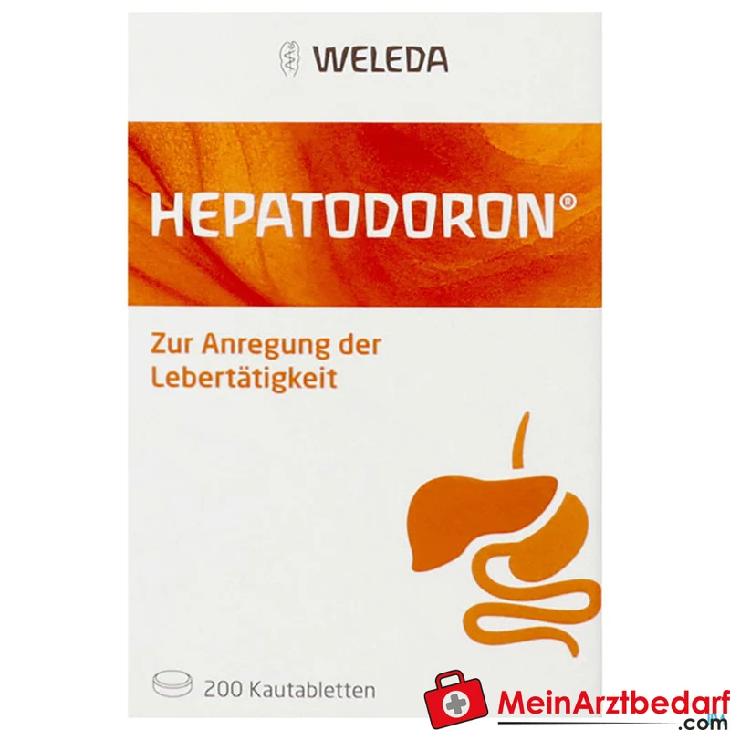WEL01 Hepatodoron Tabletten 200 Stück Anthroposophisches Arzneimittel zur Anregung der Lebertätigkeit