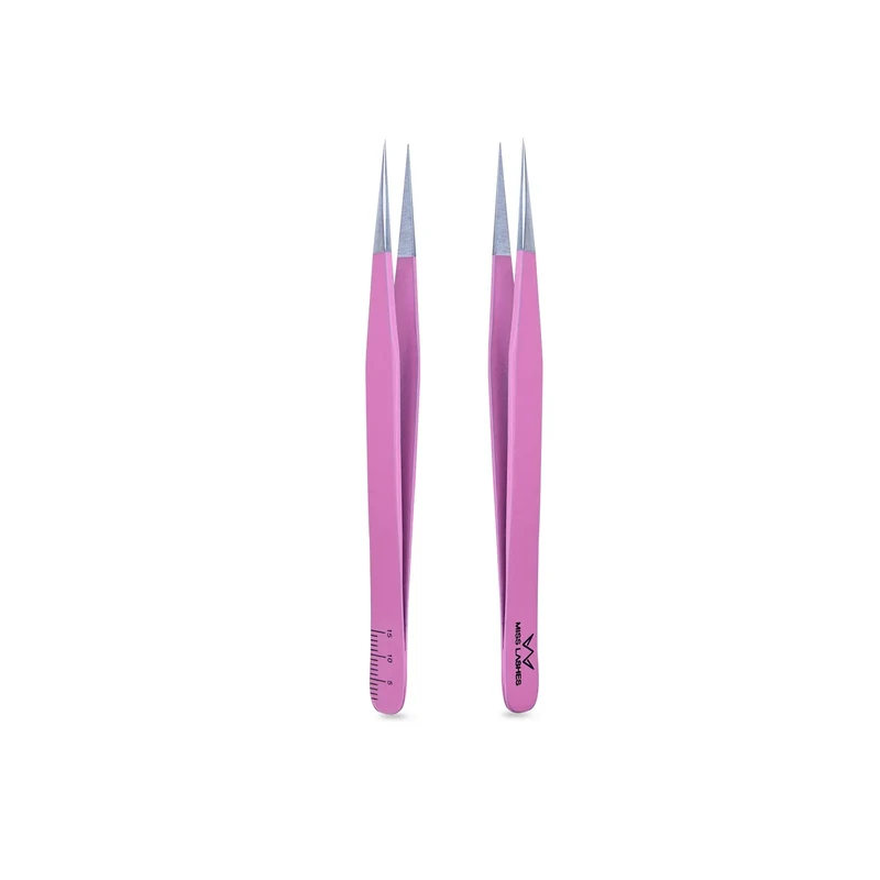 MISS LASHES Pinzetten Pink inkl. Lineal