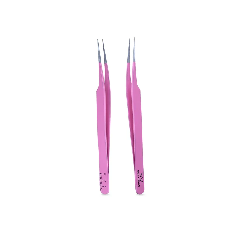 MISS LASHES Pinzetten Pink inkl. Lineal