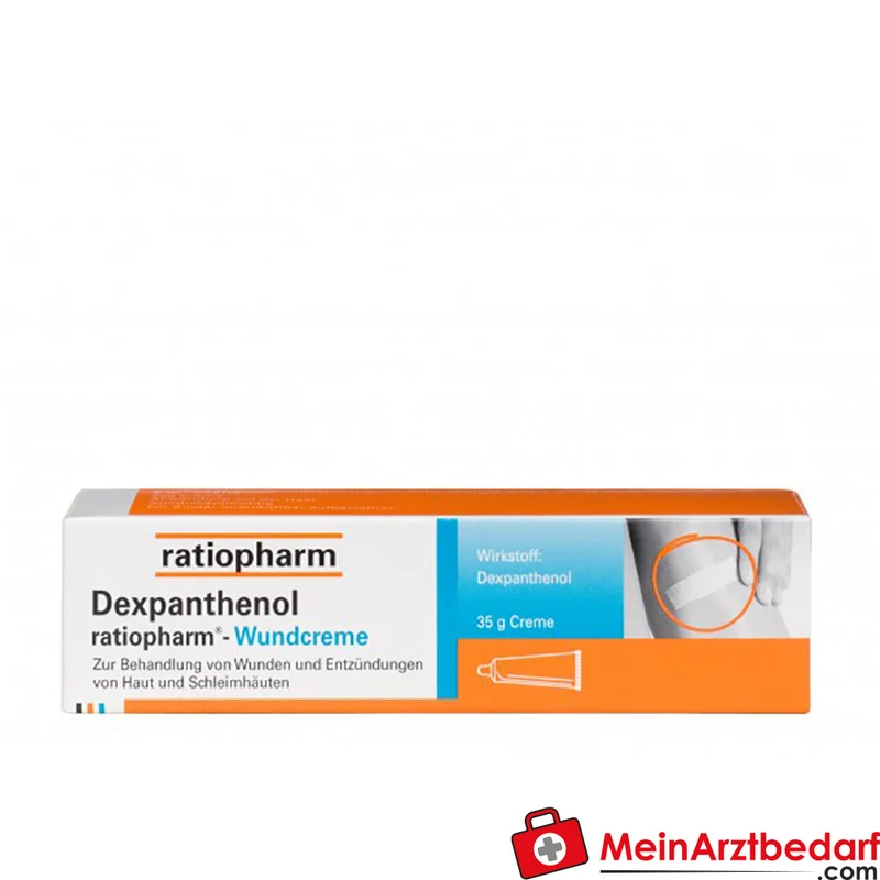 ratiopharm Dexpanthenol Wundcreme 35 g zur Wundheilung von Haut und Schleimhäuten