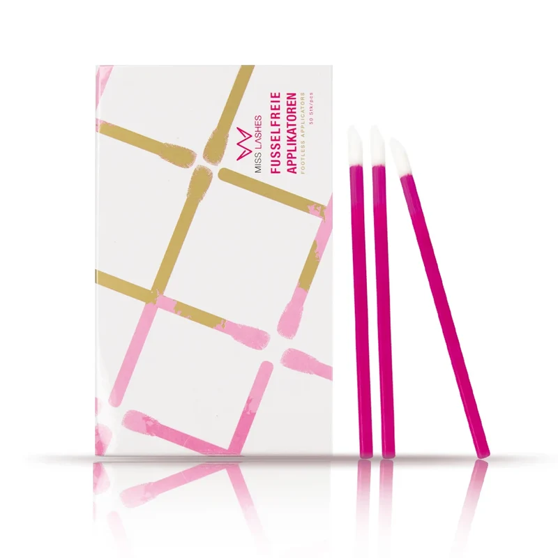 MISS LASHES Fusselfreie Applikatoren pink 100 Stück