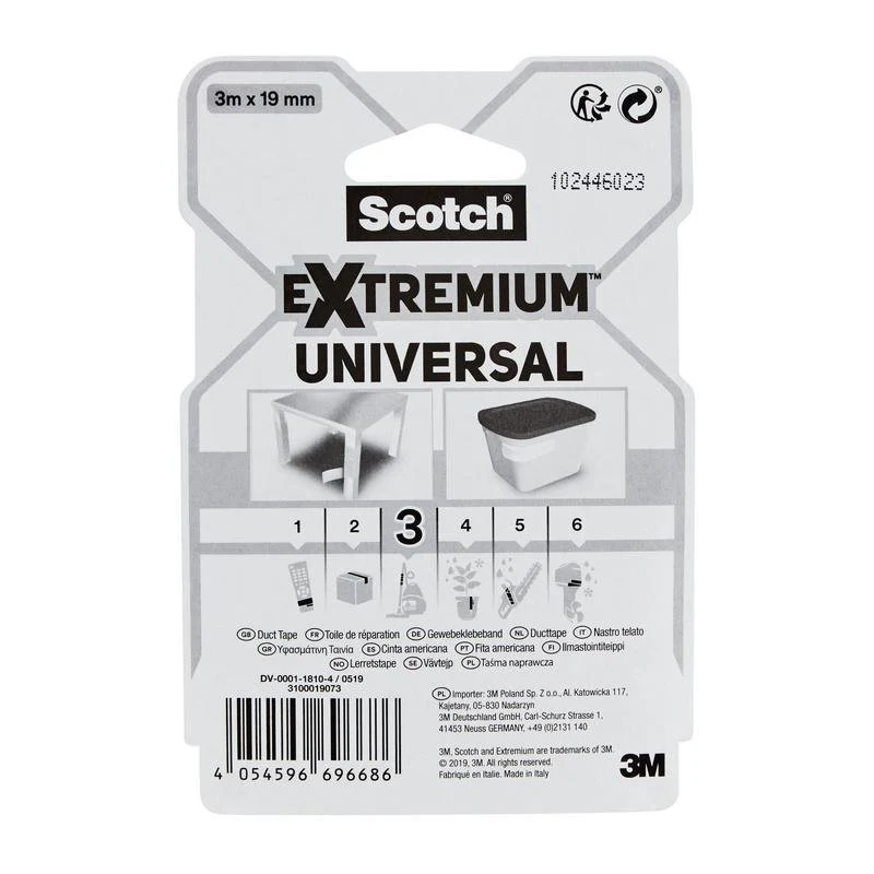 Scotch® Extremium™ Universal Klebeband, 3 m x 19 mm